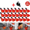 24Pcs Feed Automatic Bird Coop Poultry Chicken Fowl Drinking Bowl Water Drinking Cups Feeding Watering Farm Animal Supplies