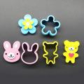 3pcs Sandwich Mould Rabbit Flower Panda Shaped Bread Cake Biscuit Embossing Device Crust Cutter Baking Pastry Tools