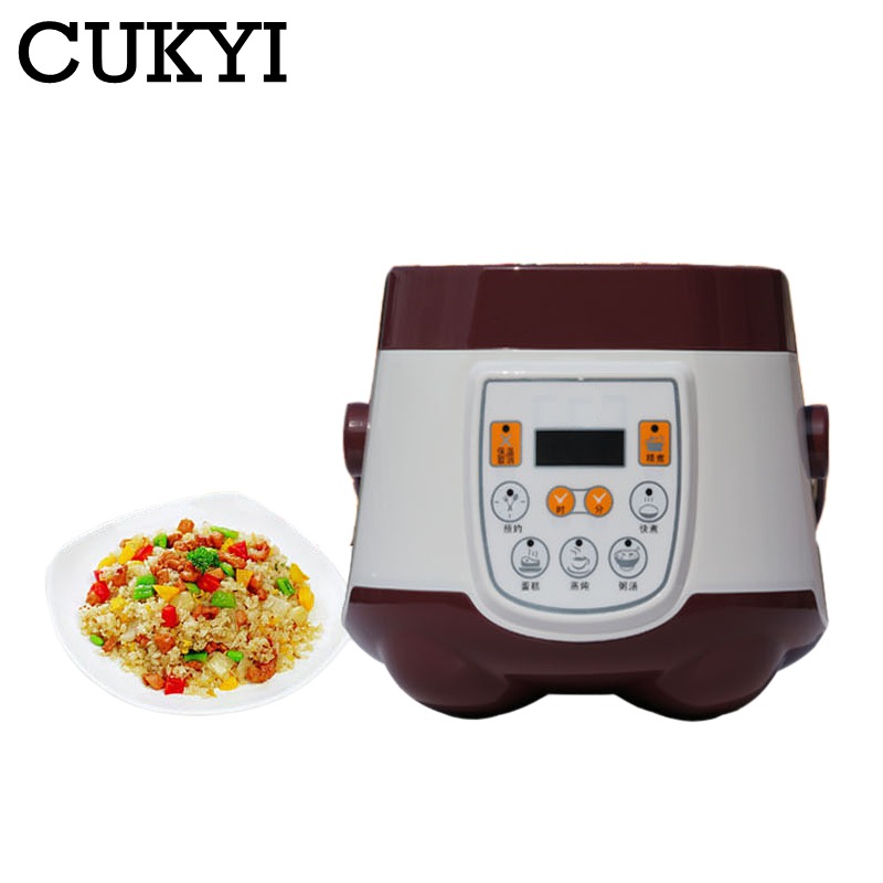 CUKYI Mini Rice cooker 1.8L 110v Multifunction cooking pot Electric intelligent insulation heating cooker 24 hour reservation