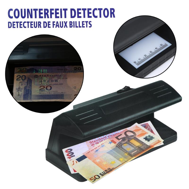 4W UV Light Practical Counterfeit Money Detector EU Plug device Checker Bill Currency Fake Tester Detector with ON/OFF Switch