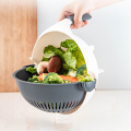 Vegetable Cleaning 2-in-1 Fruitand Cutting Machine Household Kitchen Vegetable and Fruit Peeling and Cutting Drain Basket