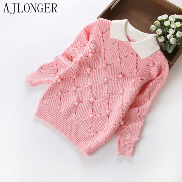 New Brand Fashion Kids Clothes Girls Hairball Children Sweater Girls College Style Girl Sweaters