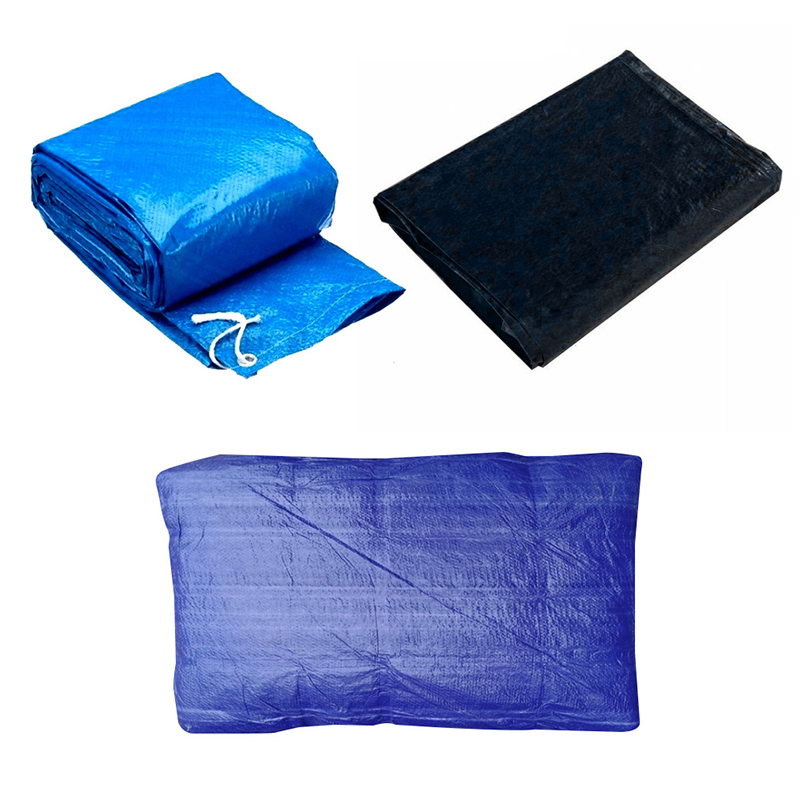 Hot Swimming Pool Cover Dust Rainproof Pool Cover Blue Round Tarpaulin Durable For Family Garden Pools Swimming Pool Accessories