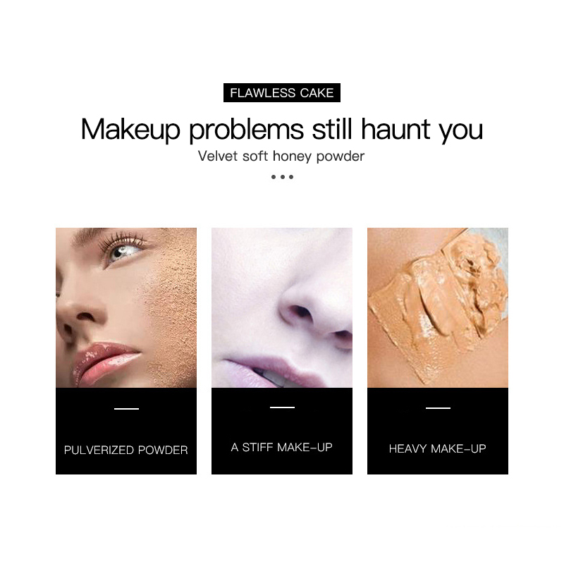 1pcs 3 Colors Face Makeup Powder Waterproof Absorbs oil Loose Powder Skin Finish Powder Maquillaje Drop Shipping TSLM1