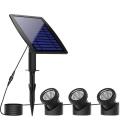 LED Solar Pond Spotlights IP68 Waterproof solar Lights for Pond,Garden,Landscape,Fountain,Outdoor,Lawn