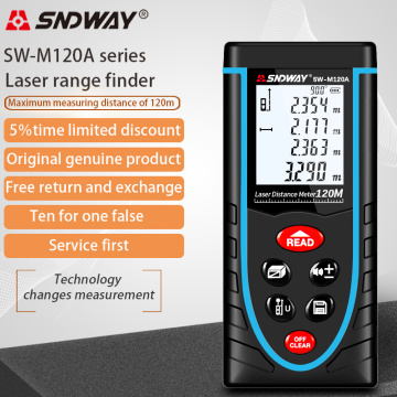 Sndway laser rangefinder distance meter 50m 70m 80m 100m 120m laser range finder build measure digital ruler trena roulette