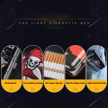 1Pcs Fashion Individuality Holds 20 Cigarettes Metal Double Sided Clamshell Cigarette Case Delicate Pattern Waterproof Box