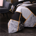 2/3pcs Geometric Pattern Bedding Set Queen King Duvet Cover Set Marble Quilt Cover Set With Pillowcase Not Include Bed Sheet