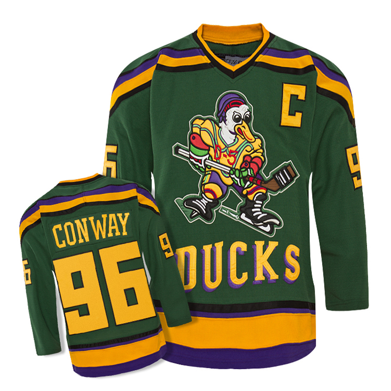 HAN DUCK green ducks ice hockey jersey for practice training street shirt #99 BANKS #96 CONWAY or blank
