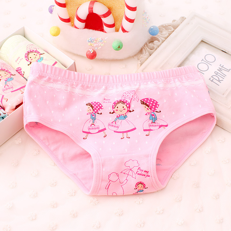 4pcs / batch children's underwear women's cartoon printed baby underwear Boxing Shorts boxing girls underwear NK5