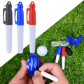 1Set Golf Ball Line Marker Pen Triple Track Template Alignment Marks Tool Golf Ball Putting Positioning Aids Golf Accessories