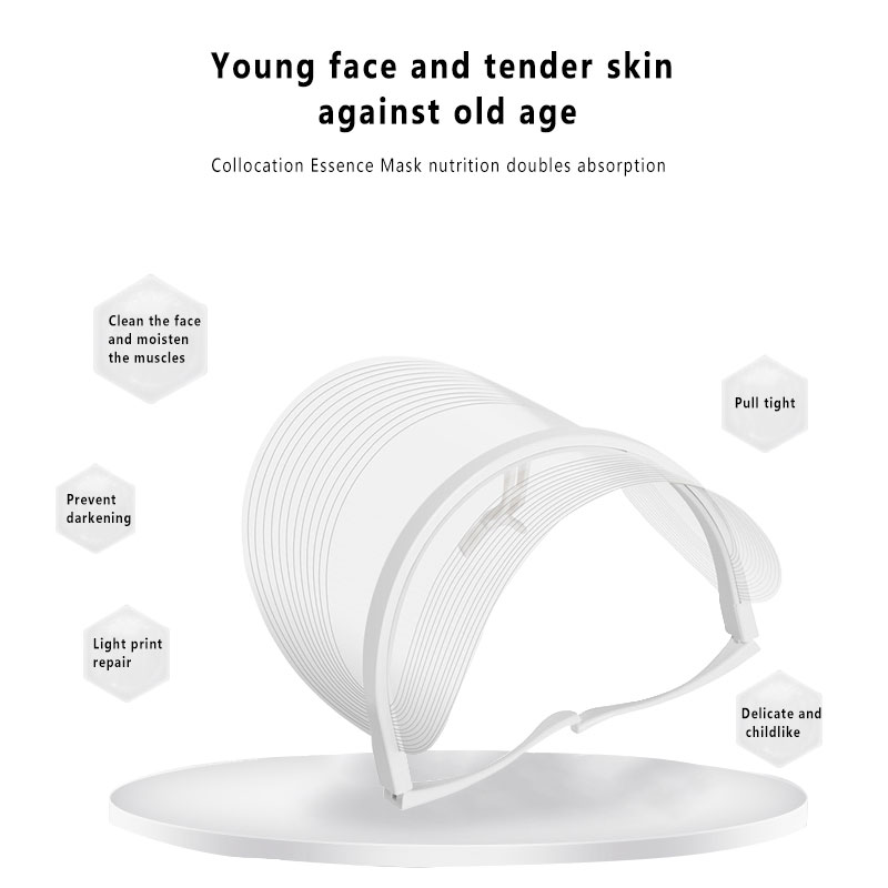 LED Light Therapy Facial Mask 3 Colors Skin Care Instrument Face Mask Rejuvenation Wrinkle Ance Removal Beauty Device