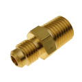 3pcs 1/8" 1/4" 3/16" 5/16" 3/8" Tube OD x 1/8" 1/4" 3/8" NPT Brass SAE Flare Fitting Male Connector nipple adapter 45 deg Flare