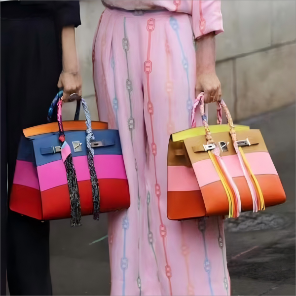 Fashionable Leather Patchwork Tote