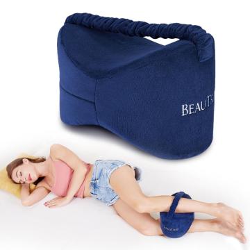 Memory Foam Knee Pillow Leg Cushions Side Sleeper Body Pillows Travel Under Knee Sleeping Gear Sciatica Pain Relief Back Support