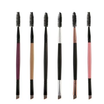 Pro Double Ended Eye Makeup Brush Eyebrow Eyelash Eyeliner Brushes Beauty Makeup Single Liquid Eyeliner Cosmetics Tools