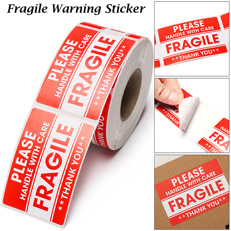 fragile warning sticker