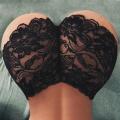 Dropshiping Women Sexy Lingerie Lace Underwear Floral Lace Sexy Elastic Waist See Through Seamless Underwear Panties White Black
