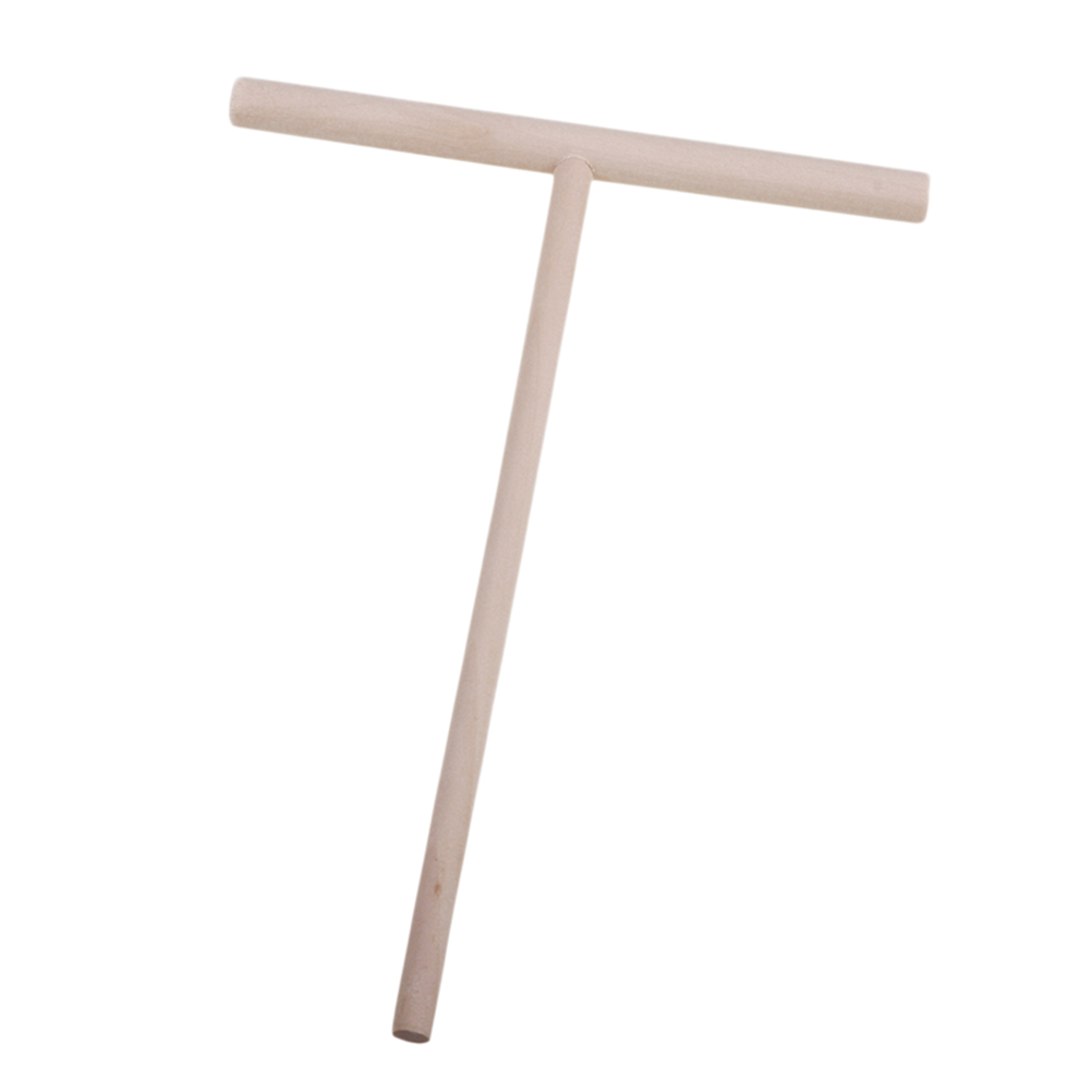 1PCS T-shaped Kitchen Accessories Crepe Maker Kitchen Wooden Spreader Stick ToolsPancake Batter 12*17cm