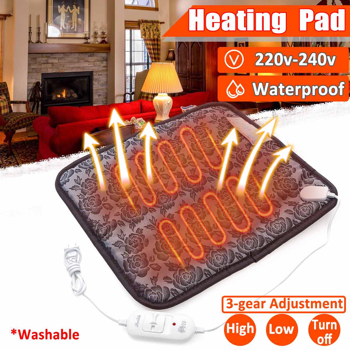 20W Pet Electric Heater Mat Heating Pad Cat Dog Bed Body Winter Warmer Carpet Pet Electric Blanket Heated Seat for Cats Dogs