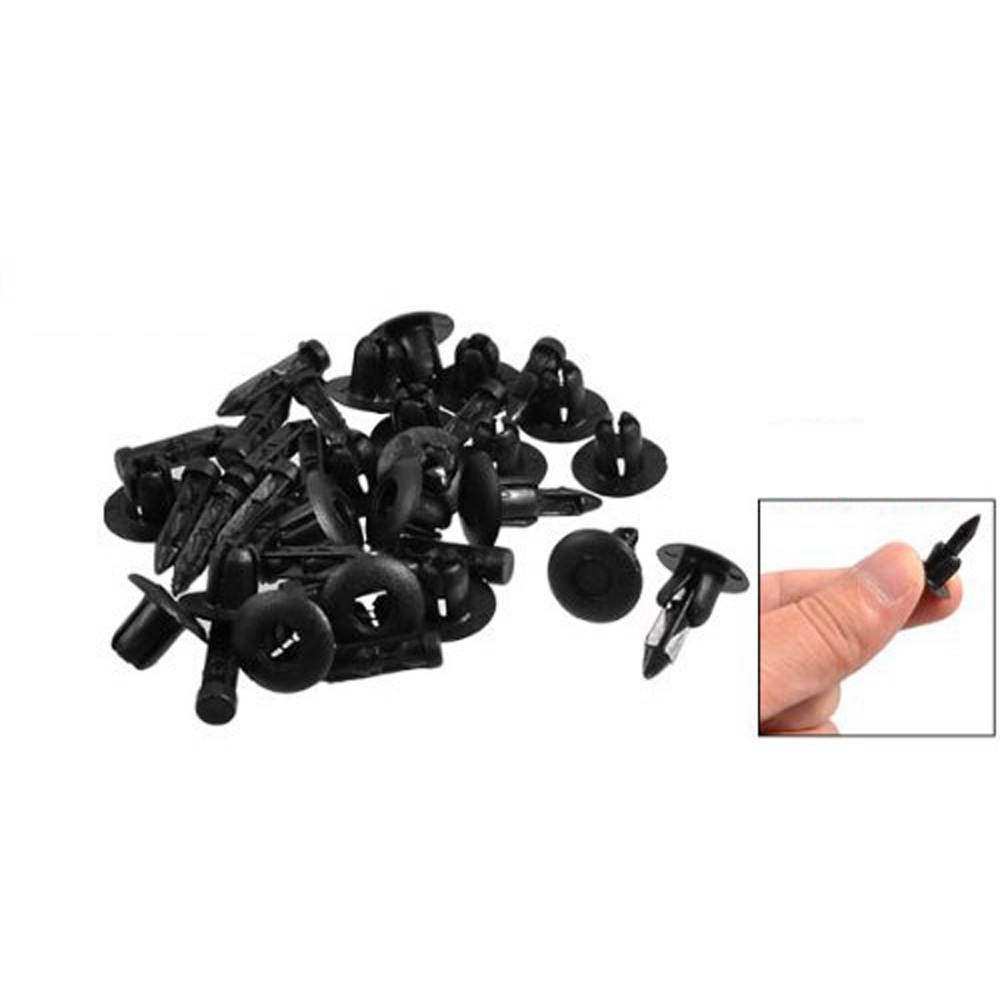 Wholesale promotion 20 Pcs 7mm Hole Plastic Push Screw Rivet Fairing Panel Fixings Clips