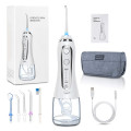 5 Modes Portable Oral Irrigator 300ml Waterproof Dental Water Flosser Jet USB Irrigator Dental Teeth Cleaner + 5 Jet Tips & Bag