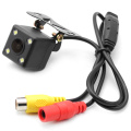 GreenYi Waterproof 4 LED Night Vision Car CCD Rear View Camera Reverse Camera With 3 Glass Lens For Auto Parking Monitor