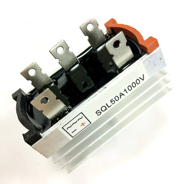 New SQL 50A/1000V Three-Phase Bridge Rectifier With Thick Aluminum Alloy Heat Brushless Fits For Small Generators With Heatsink