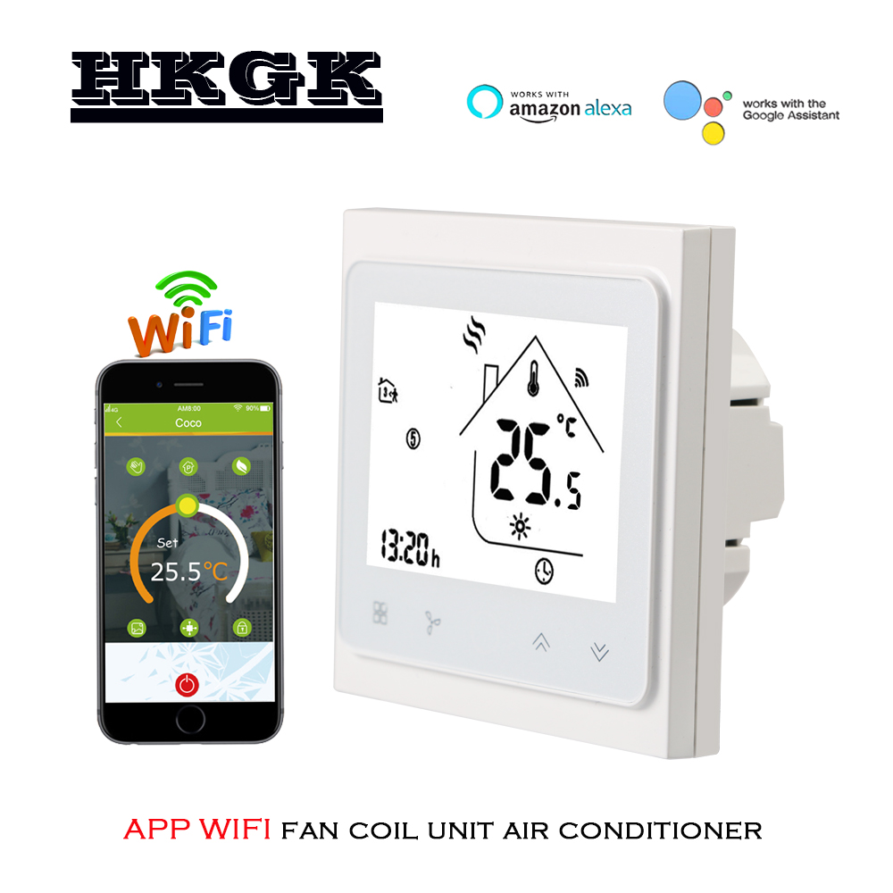 2p 4p cooling/heating digital wireless wifi thermostat room temperature control for Central air conditioning