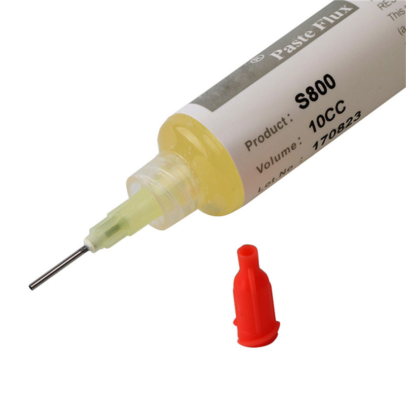 1Pc JImbon S800 10CC Solder Paste Flux Soldering Paste With 1pc Needle For Soldering SMD BGA Dispensing Welding Flux