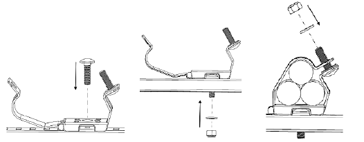 how to install cable cleats to channel