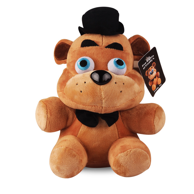 2pcs/lot 25cm Freddy & Foxy Plush Toy Five Nights At Freddy 4 FNAF Freddy Fazbear Bear & Fox Foxy Plush Stuffed Toys Doll Gifts