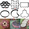 Plastic Paving Mold Driveway Patio Stepping Stone Pavement Paver Path Maker For DIY Garden Pavement #007