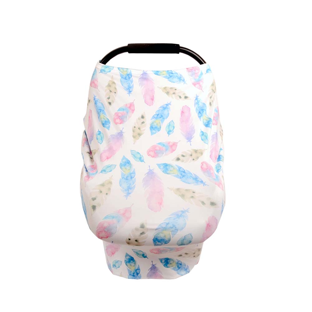 Citgeett Nursing Cover Breastfeeding Scarf Multifunctional Cotton Baby Safety Car Seat Cover Cushion Baby Stroller Cover Cloth