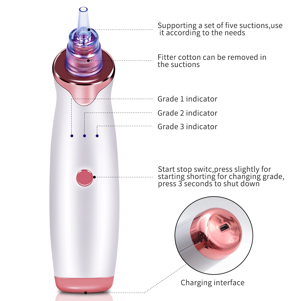 EMS Radio Frequency RF Blackhead Remover Skin Scrubber Infrared Body Slimming Massager Cavitacion Galvanica Cleaning Face Beauty