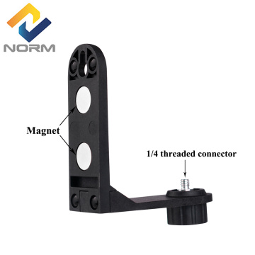 Magnetic Bracket for 2 Lines Laser Level 360 Degree Rotating With 1/4' Thread L Shape Bracket