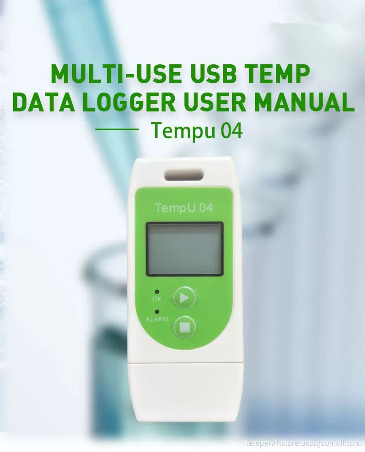 USB Temperature Data Logger with LCD Display
