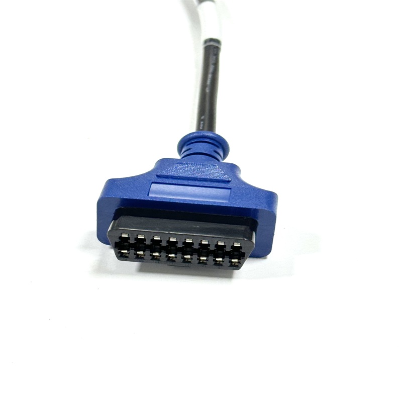 Custom OBD2 16Pin Female to TE 6Pin Connector Cable