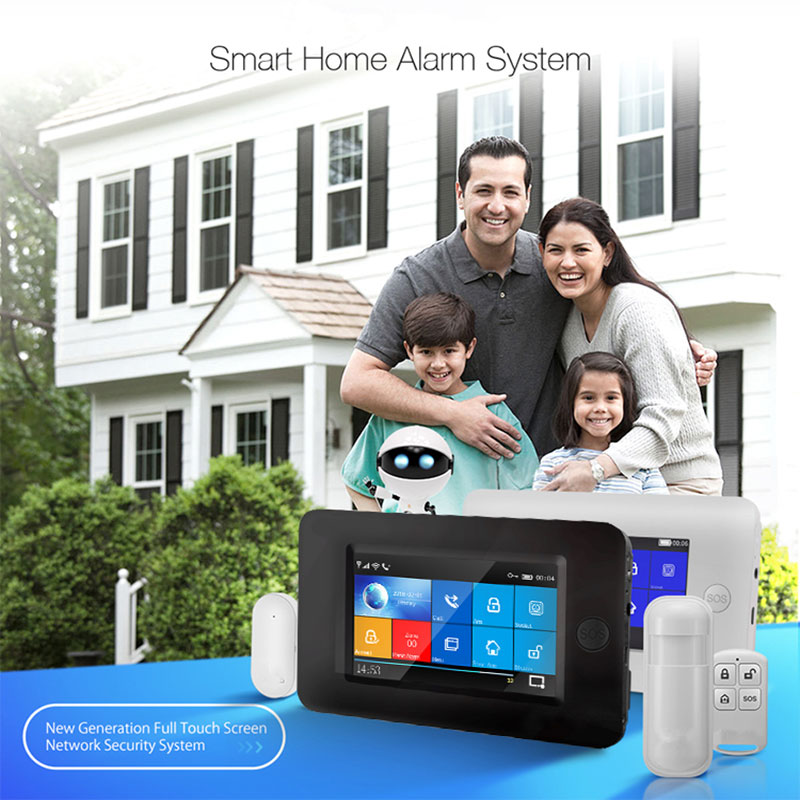 3G GSM WIFI Security Alarm System app control Smart Home GPRS Wireless 433MHz Alarm Kit with PIR Sensor Siren Door Sensor & RFID