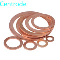 Copper gasket marine sealing washer 1-1.5-2mm thick flat gasket inner diameter m5-m6-m8-m10 to M48 20PCS
