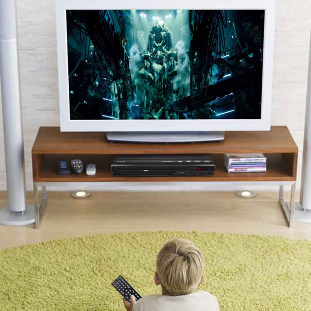 Video Audio Music DVD Player Movie Home 5.1 Surround Sound HD 1080P Entertainment USB Compatible Media With AV Cable For TV