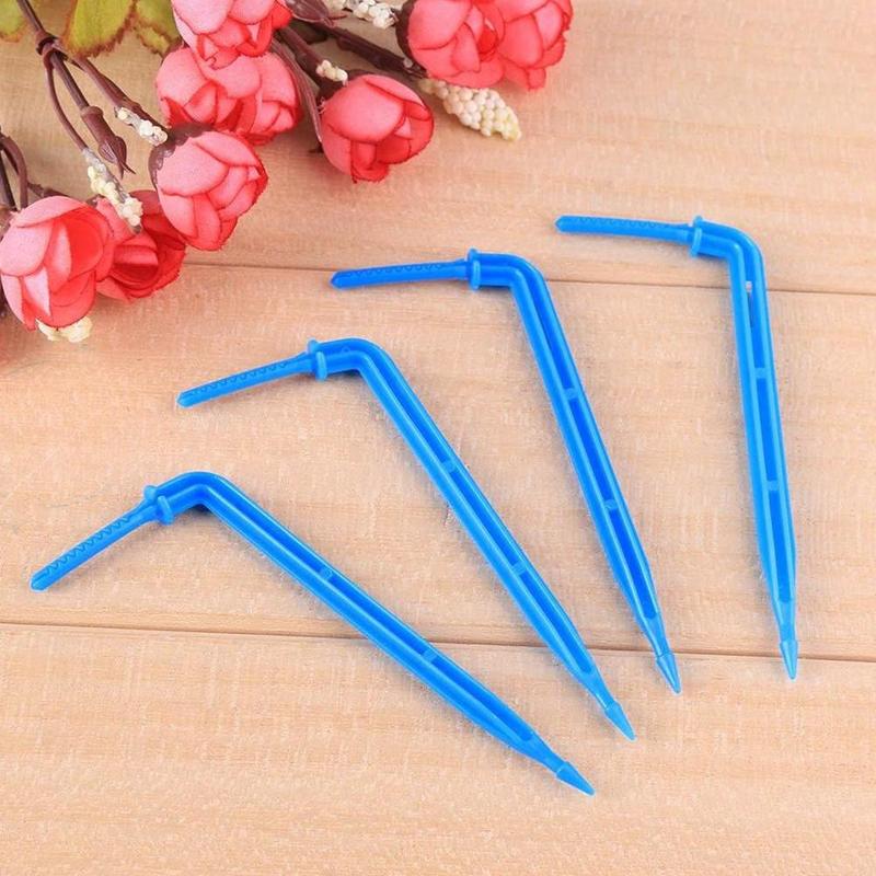 Blue Plastic Garden Irrigation Curved Drop Emitter Watering Small Gadgets Supporting Arrow Crop Drip System M0S2