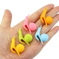 5Pcs/Set Random Color Cute Snail Shape Silicone Tea Bag Clips Holder Tableware Tea Pot Decoration Drinkware