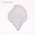 Disposable Tableware Shell Tableware Magic Color Laser Aluminum Film Birthday Party Decoration Party Supplies Shell Paper Plate