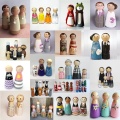50Pc 75Mm/90Mm Wood Crafts Girls And Boys Diy Handmade Blank Home Decoration Baby Toys Peg Dolls Wooden Crafts For Baby Room