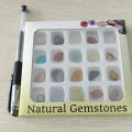 Fashion 20pcs Natural Crystal Gemstone Polished Healing Chakra Stone Display Collection Display Hot Selling