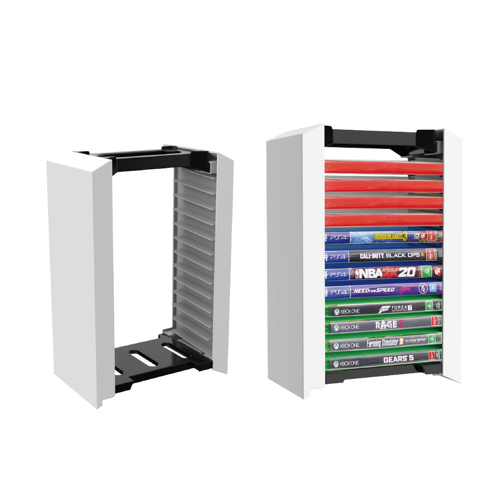 Disk Storage Stand Rack 12 Games Showcase Tower CD Holder for PS5 PS4 Slim Pro Xbox ONE Nintendo Switch Game Cards Collection