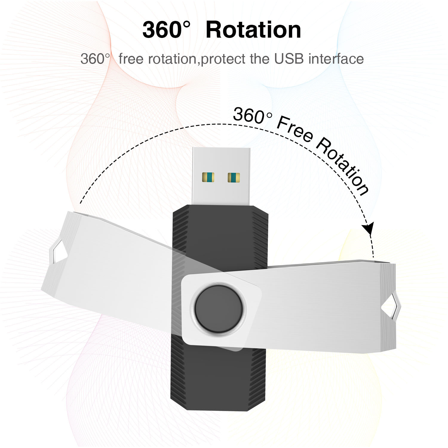 TOPESEL 5 Pack 1GB 2GB 4GB 8GB 16GB 64GB 128GB USB Flash Drives Memory Stick USB 2.0 Thumb Drives