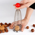 Metal Spring Nutcracker Open Stainless Steel Nut Crackers Open Professional Walnut Tools Creative Nut Opener