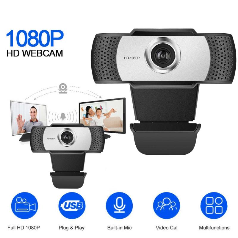 1080P HD Webcam Desktop Computer Camera PC WebCamera with Microphone Notebook USB Live Broadcast Video Calling Conference Camera